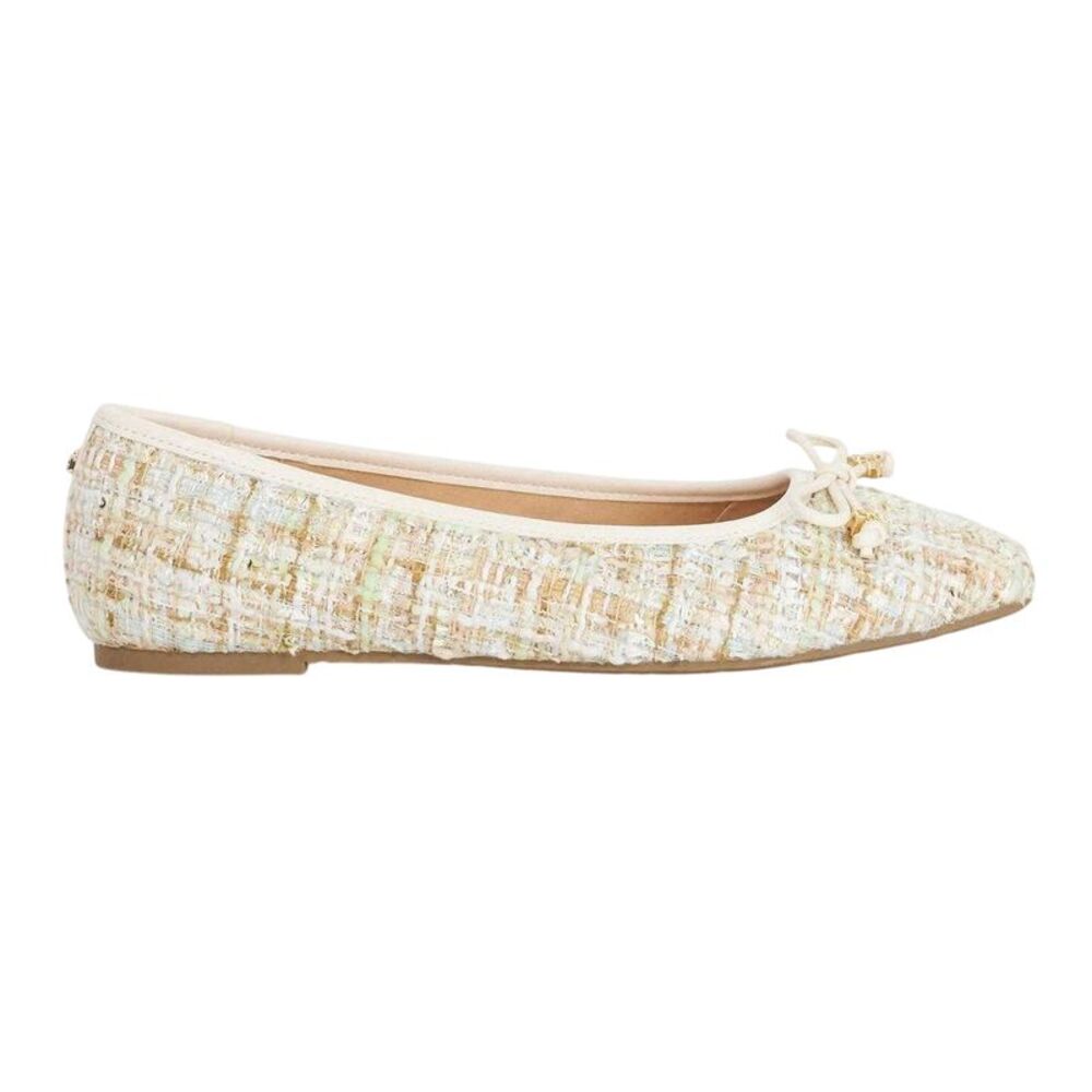Dune London Womens/Ladies Tweed Ballet Flats / Green
